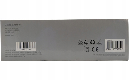 Wideorejestrator GÖTZE & JENSEN DC805