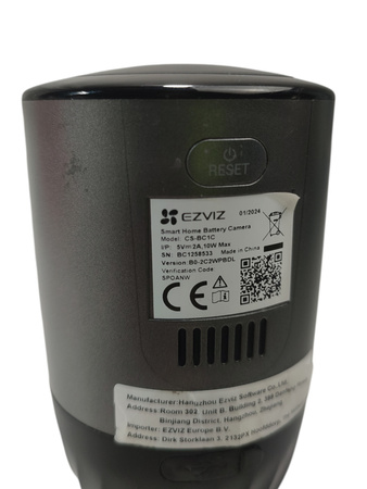 Kamera bateryjna WiFi EZVIZ CS-BC1C 2MP 1080p IP66 IR Kolor