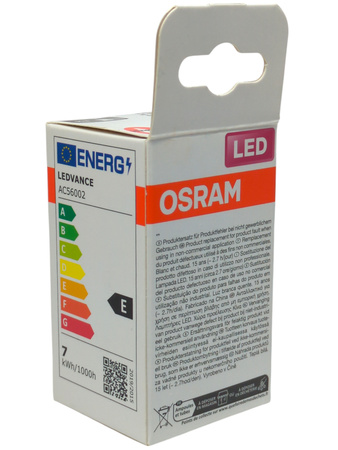Żarówka LED Osram E14 P45 7.5W 806lm 2700K matowa 200st