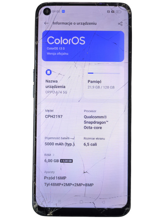 Smartfon Oppo A74 5G CPH2197 6/128GB