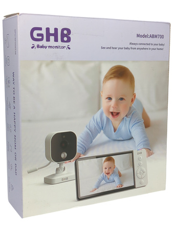 Niania GHB ABM700 5" 720p 5000mAh VOX interkom noktowizor