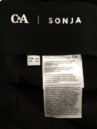 SPODNIE DAMSKIE C&A ROZMIAR 58 CZARNE