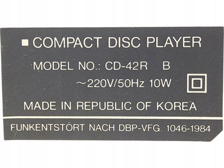 Odtwarzacz CD Samsung CD-42R