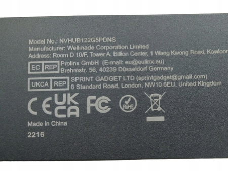 NOVOO USB-C Hub 5 portowy USB 3.0 PD 100W 4K HDMI