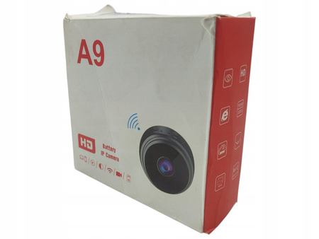 Mini kamera A9 Full HD 1920x1080 WiFi bezprzewodowa czarna