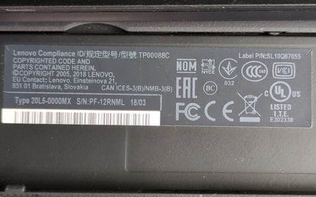 Laptop Lenovo ThinkPad T480 i5-8250U 8GB 512GB SSD FHD