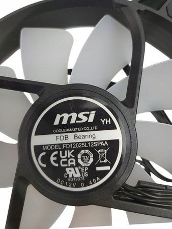 Wentylatory MSI FDB Bearing 120mm x2 / FD12025L12SPAA RBG 2 SZTUKI