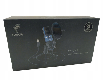 Mikrofon USB TONOR TC-777 |16BIT|100HZ-16KHZ|56DB|