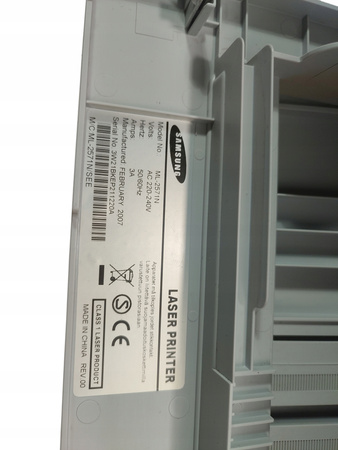 Drukarka laserowa Samsung ML-2571N Przebieg 4707 stron