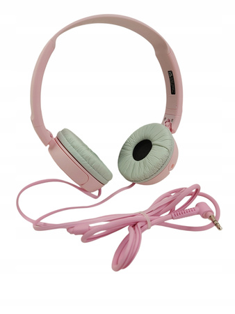 Słuchawki przewodowe nauszne Sony MDR-ZX110 Różowe