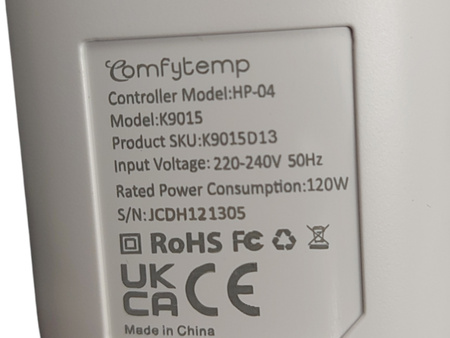 KOC PODGRZEWANY NA PLECY I KARK COMFYTEMP K9015 PODUSZKA PODGRZEWANA