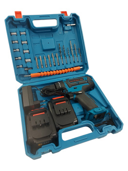 Wiertarko-wkrętarka akumulatorowa 21V DZ-XL01 + Walizka