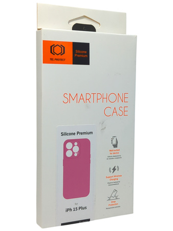 Etui Plecki do Apple Iphone 15 Plus Silicone Premium różowe