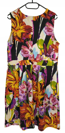 Sukienka w kwiaty Kolorowa ROZ.46 BODY FLIRT