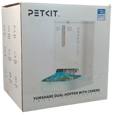 Inteligentny dozownik karmy Petkit P591 YumShare dual hopper z kamerą