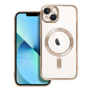 Futerał Electro Mag Cover kompatybilny z MagSafe iPhone 13 złoty