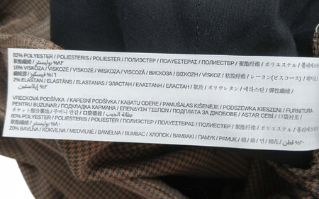 SPODNIE DAMSKIE MANGO ROZMIAR XS BRĄZOWE