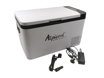 Alpicool K25 Elektryczna mini lodówka z zamrażarką 12 V/24 V DC biała 25L