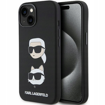 Plecki Karl Lagerfeld Karl & Choupette do Apple iPhone 15 Plus czarny
