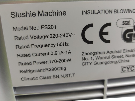 Maszyna do granity Azmsary FS201 Slush Machine 2,5L 6 programów LED