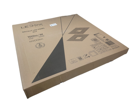 Panel LED natynkowy Ledvance LITE 40W 4000K kwadrat biały 595x595mm