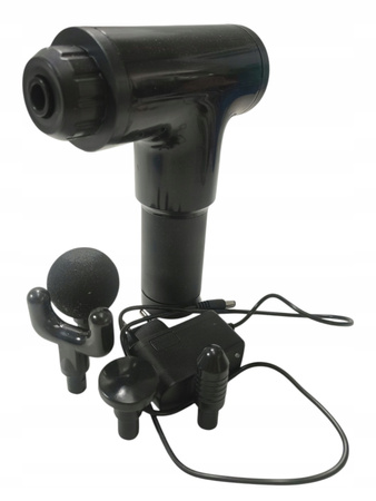 Pistolet do masażu KH-320 6 prędkości, 4 końcówki, masaż głęboki