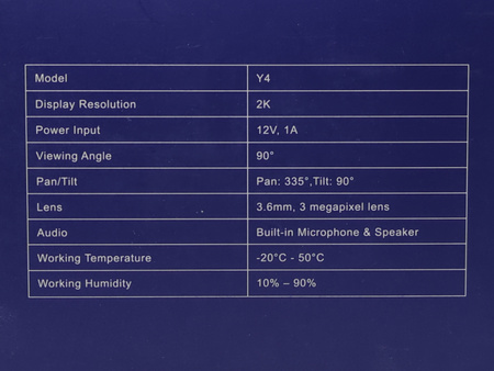 Kamera IP zewnętrzna Smart Galayou Y4 2K WiFi 2,4 GHz