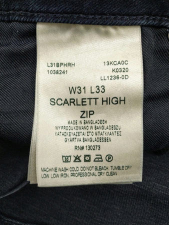 SPODNIE JEANS DAMSKIE LEE ROZMIAR 31/33 GRANATOWE
