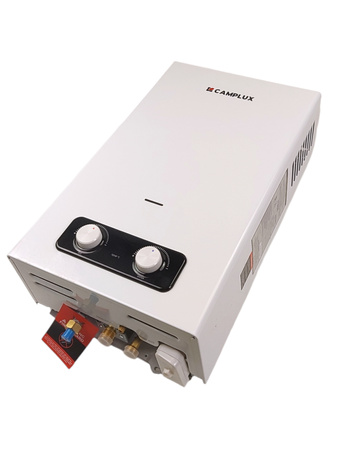 Gazowy podgrzewacz do wody CAMPLUX BD264-DE 10 L biały