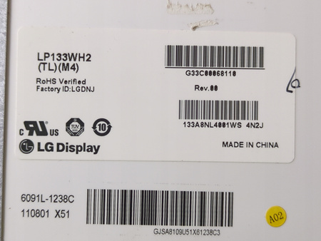 Matryca LG LP133WH2 13,3" 1366x768px; 40pin