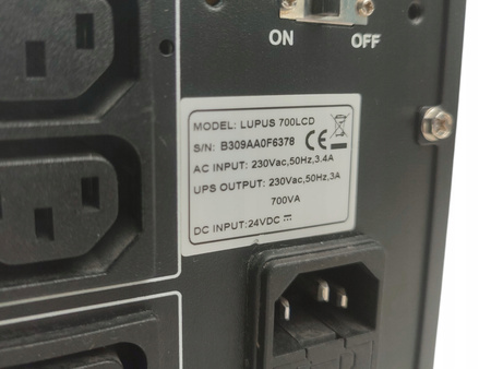 Zasilacz awaryjny UPS Fideltronik Lupus 700 (700VA/420W) 5xIEC USB LCD