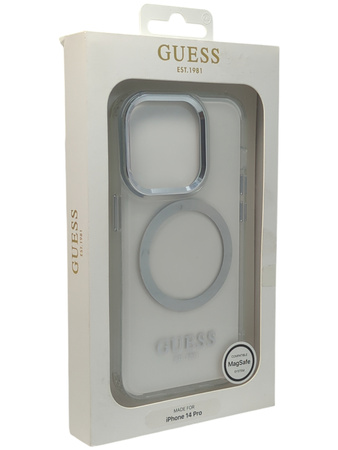 Etui Guess Metal Outline MagSafe do iPhone 14 Pro