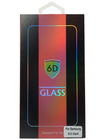 Szkło hartowane 6D do Samsung Galaxy S21 czarna ramka