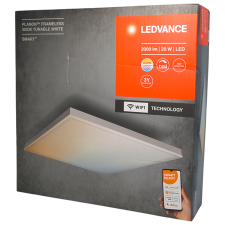 Panel LED WiFi Ledvance PLANON FRAMELESS TW 20W 1600lm 3000–6500K