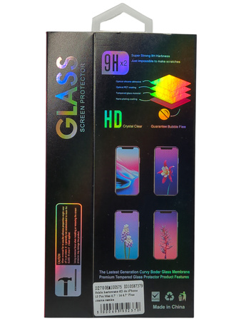 Szkło hartowane 6D czarna ramka iPhone 13 Pro Max 6,7 9H