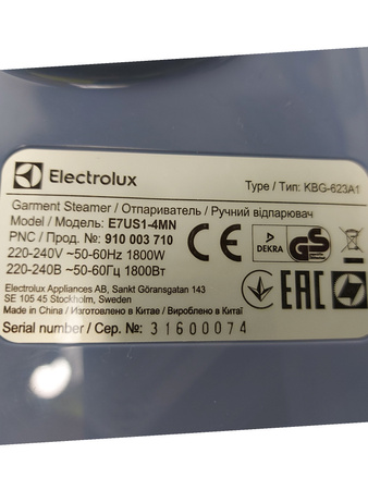 Parownica do ubrań (Steamer) ELECTROLUX E7US1-4MN