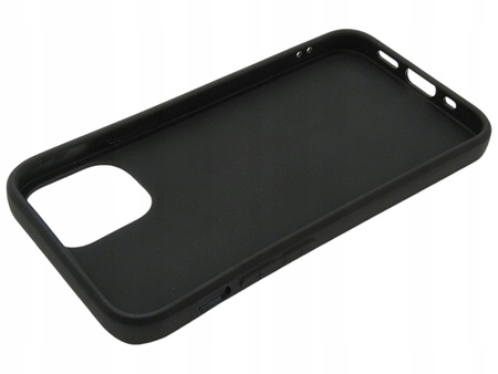 CASE SILIKONOWY DO IPHONE 12 MINI 5,4" CZARNY MAT