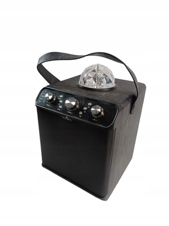 SCHWAIGER 661675 Przenośny głośnik imprezowy Kula Disco 30W Bluetooth