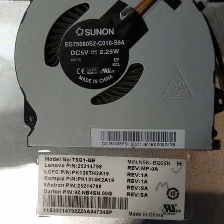 Klawiatura Dolna obudowa Wentylator Laptopa Lenovo G50-70