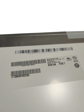 Matryca AUO B156XW02 15,6" 1366x768px 40pin MATOWA