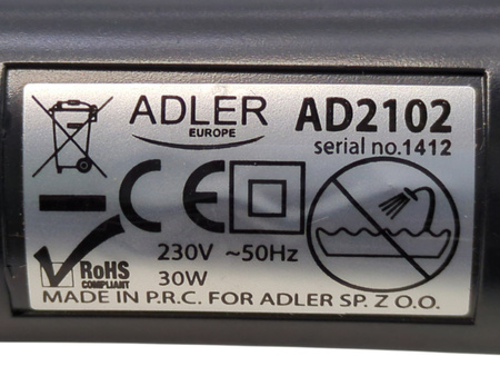 Lokówka Adler AD2102 z obrotowym kablem 30W 25mm