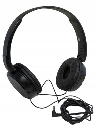 Słuchawki przewodowe Sony MDR-ZX110AP Nauszne Mikrofon Czarny