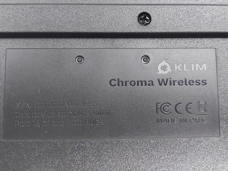 Klawiatura membranowa KLIM Chroma SANS FIL AZERTY FR czarna