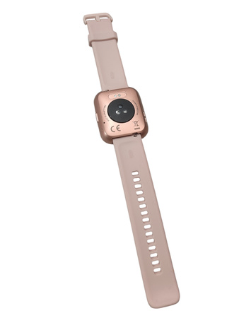 Smartwatch na pasku ID208 różowy + ładowarka