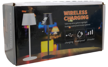 Zestaw 2x bezprzewodowa lampa stołowa Zoeger LED IP54 3000K