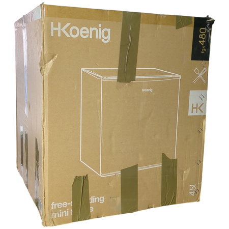 Mini lodówka H.Koenig FGX480 45 l komora zamrażarki 50 W biała