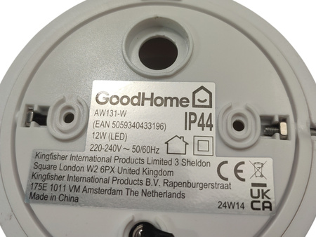 Plafon LED GoodHome Ipsoot 800 lm IP44 2700/4000 K biały