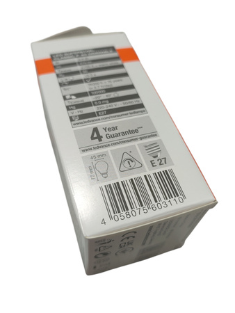 Żarówka LED E27 3.4W = 40W 2700K Ciepła CRI90 Filament Ściemnialna OSRAM