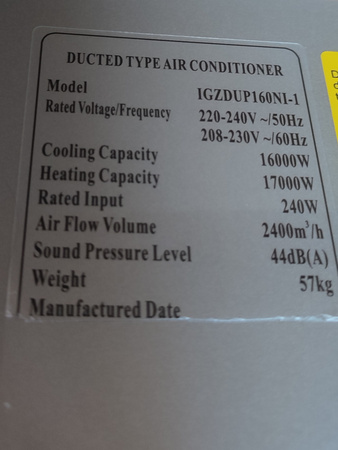 Jednostka kanałowa Innova IGZDUP160NI-1 16kW A++ R32