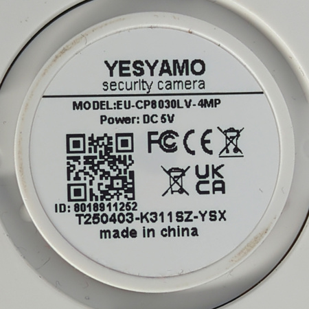 Kamera Yesyamo Y440 WiFi 2.5K 4MP PTZ 360° 2.4G 5G biała
